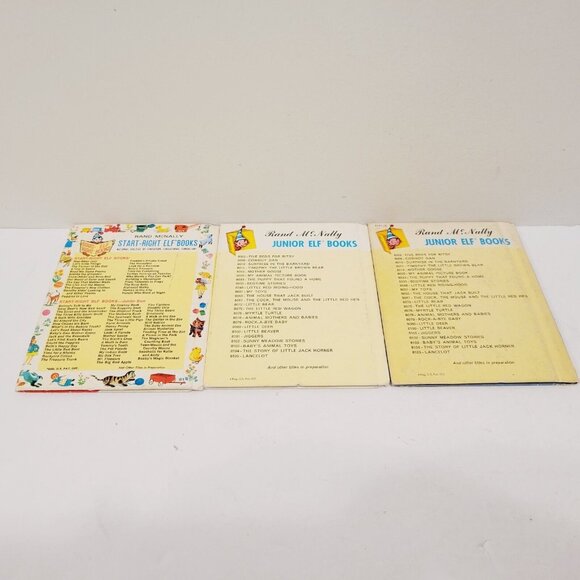 3 Vtg Mini Kids Rand McNally Books Hoppity Skip Policeman Dan Little Toy Train - Picture 14 of 14